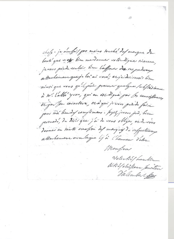 Lettre de D'Alembert à Thibault de Longecour, 13 juin 1771 Lettre de D'Alembert à Thibault de Longecour, 13 juin 1771