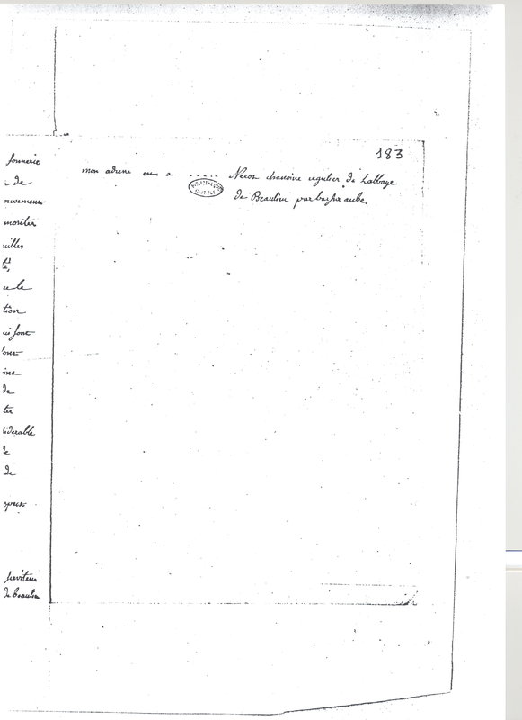 Lettre de Nerot à D'Alembert, 19 décembre 1779 Lettre de Nerot à D'Alembert, 19 décembre 1779