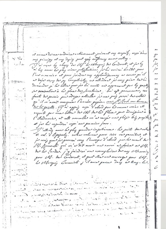 Lettre de Lagrange à D'Alembert, 1er mai 1773 Lettre de Lagrange à D'Alembert, 1er mai 1773