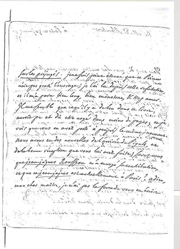 Lettre de D'Alembert à Voltaire, 30 juin 1770 Lettre de D'Alembert à Voltaire, 30 juin 1770