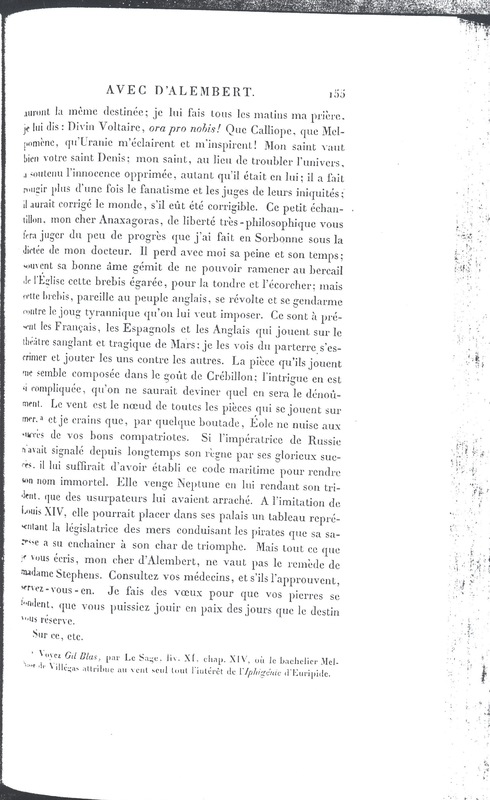 Lettre de Frédéric II à D'Alembert, 22 juin 1780 Lettre de Frédéric II à D'Alembert, 22 juin 1780