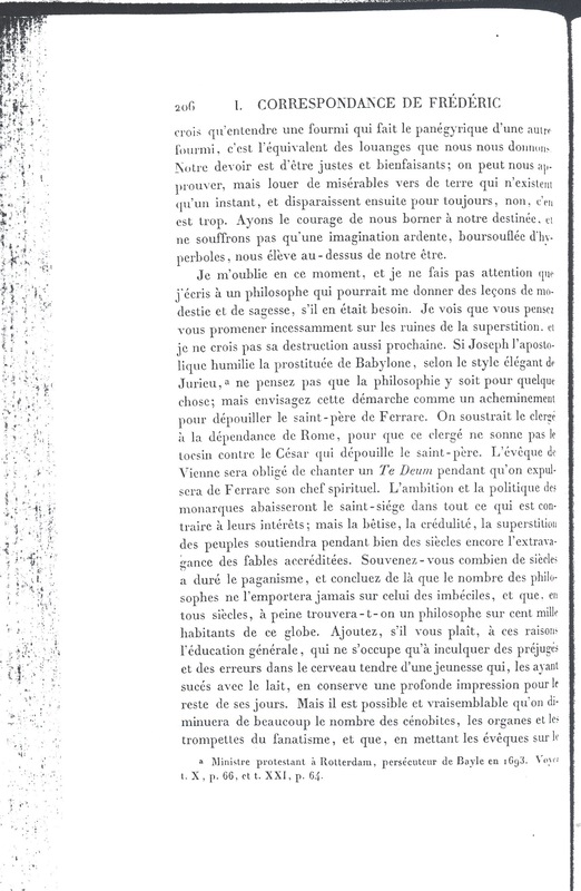 Lettre de Frédéric II à D'Alembert, 10 novembre 1781 Lettre de Frédéric II à D'Alembert, 10 novembre 1781