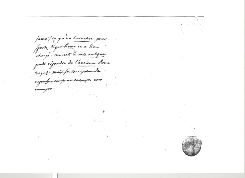 Lettre de D'Alembert à Suard Jean Baptiste Antoine, 25 mai 1778