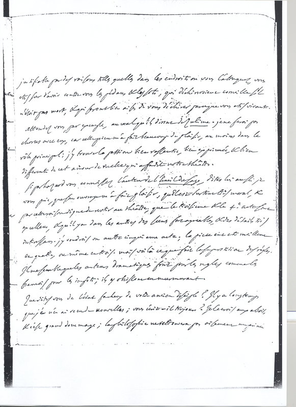 Lettre de D'Alembert à Voltaire, 27 janvier 1762 Lettre de D'Alembert à Voltaire, 27 janvier 1762