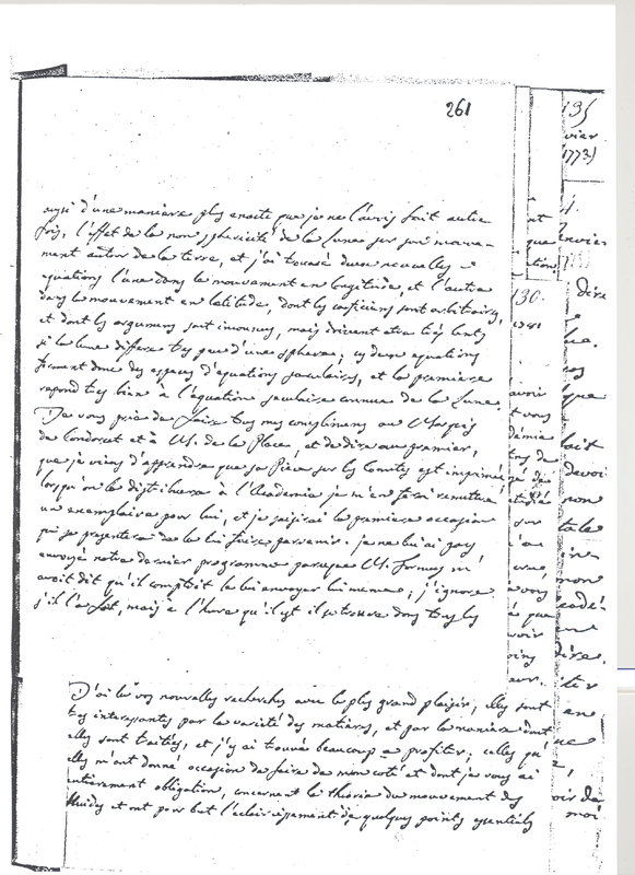 Lettre de Lagrange à D'Alembert, 1er janvier 1781er Lettre de Lagrange à D'Alembert, 1er janvier 1781er