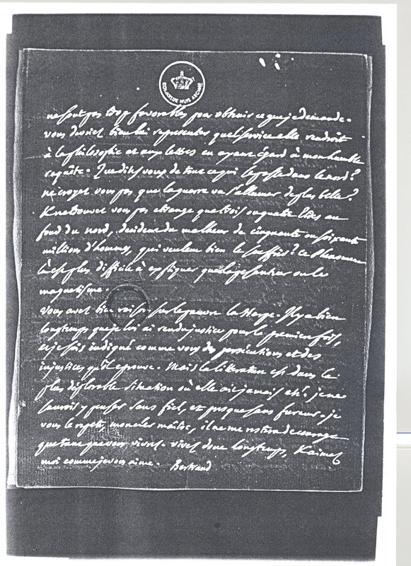 Lettre de D'Alembert à Voltaire, 6 avril 1773 Lettre de D'Alembert à Voltaire, 6 avril 1773