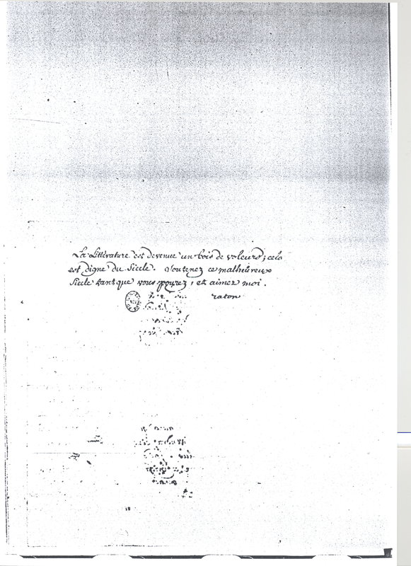 Lettre de Voltaire à D'Alembert, 1er février 1773 Lettre de Voltaire à D'Alembert, 1er février 1773