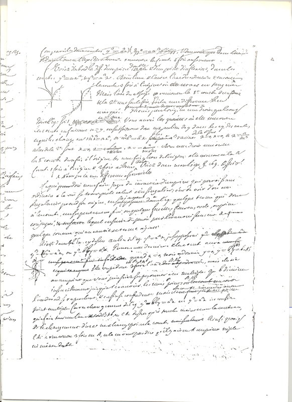 Lettre de Cramer à D'Alembert, 2 octobre 1750 Lettre de Cramer à D'Alembert, 2 octobre 1750