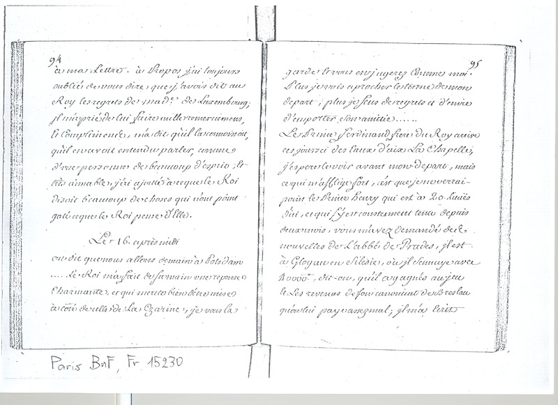 Lettre de D'Alembert à Mlle Lespinasse, 15 août 1763 Lettre de D'Alembert à Mlle Lespinasse, 15 août 1763