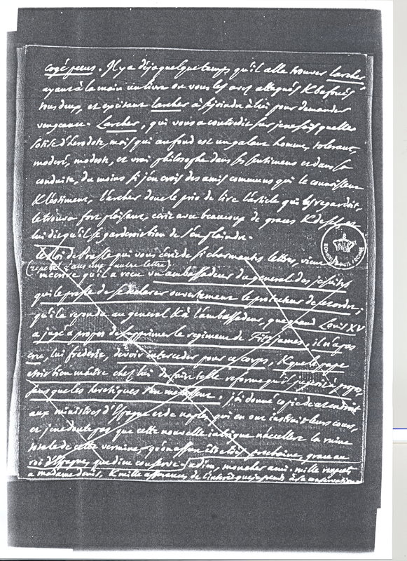 Lettre de D'Alembert à Voltaire, 26 décembre 1772 Lettre de D'Alembert à Voltaire, 26 décembre 1772