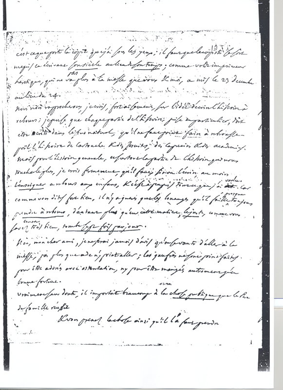 Lettre de D'Alembert à Voltaire, 9 mars 1761 Lettre de D'Alembert à Voltaire, 9 mars 1761