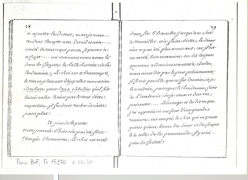 Lettre de D'Alembert à Mlle Lespinasse, 28 juin 1763 Lettre de D'Alembert à Mlle Lespinasse, 28 juin 1763