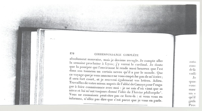 Lettre de Mme Du Deffand (Vichy Chamron) à D'Alembert, 22 mars 1753