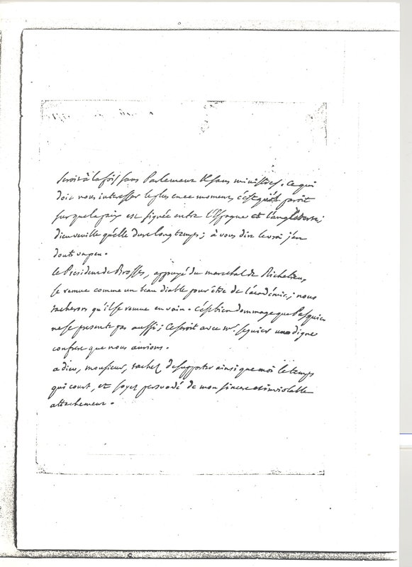 Lettre de D'Alembert à Turgot, 3 février 1771 Lettre de D'Alembert à Turgot, 3 février 1771