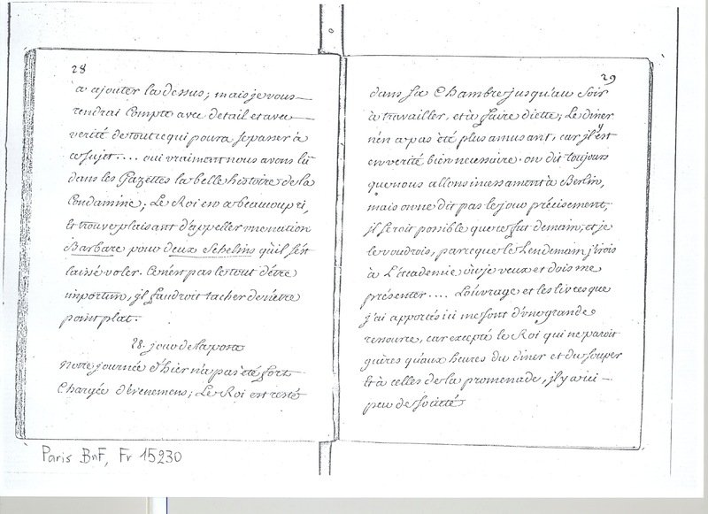 Lettre de D'Alembert à Mlle Lespinasse, 27 juin 1763 Lettre de D'Alembert à Mlle Lespinasse, 27 juin 1763