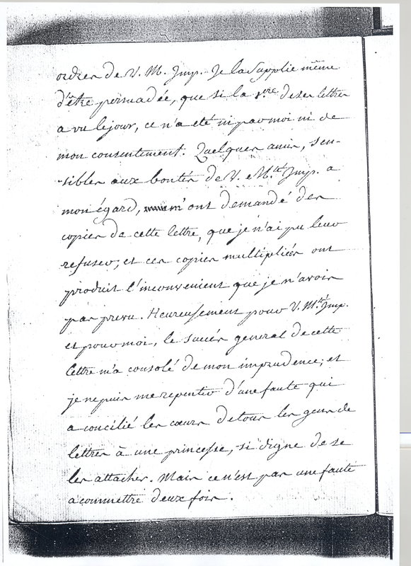 Lettre de D'Alembert à Catherine II, 15 juin 1764 Lettre de D'Alembert à Catherine II, 15 juin 1764
