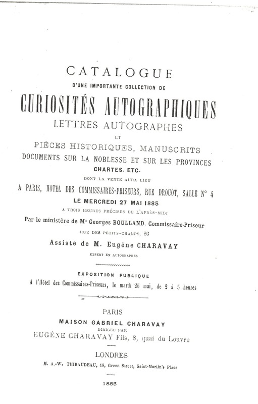 Lettre de D'Alembert à Gaigne, 20 avril 1776 Lettre de D'Alembert à Gaigne, 20 avril 1776