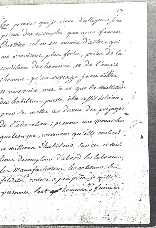 Lettre de Frédéric II à D'Alembert, 8 janvier 1770