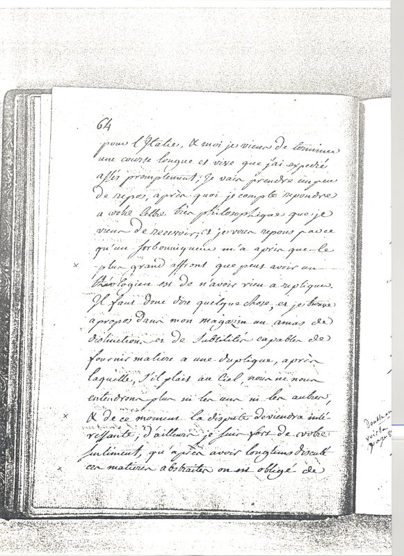 Lettre de Frédéric II à D'Alembert, 26 septembre 1770 Lettre de Frédéric II à D'Alembert, 26 septembre 1770