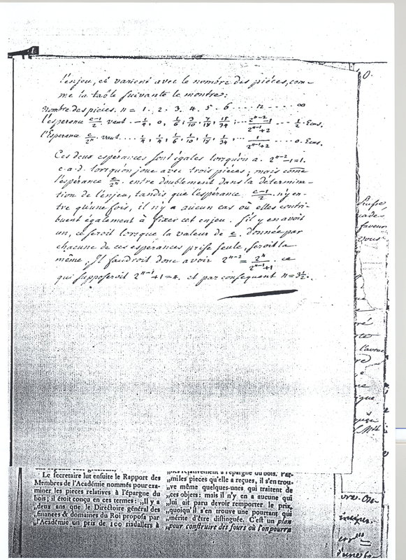 Lettre de Beguelin à D'Alembert, 20 avril 1768 Lettre de Beguelin à D'Alembert, 20 avril 1768