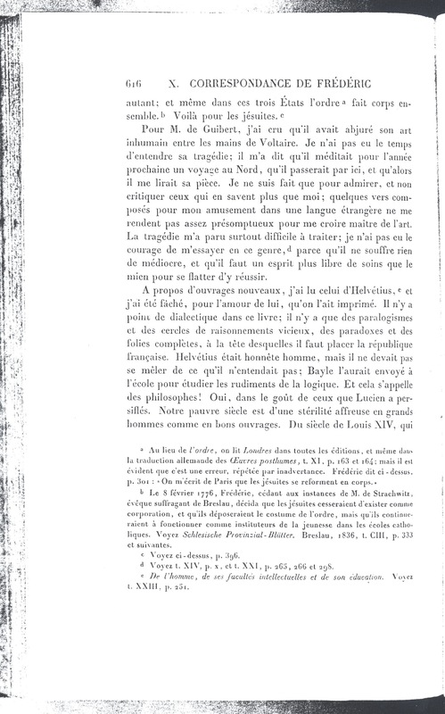 Lettre de Frédéric II à D'Alembert, 7 janvier 1774 Lettre de Frédéric II à D'Alembert, 7 janvier 1774