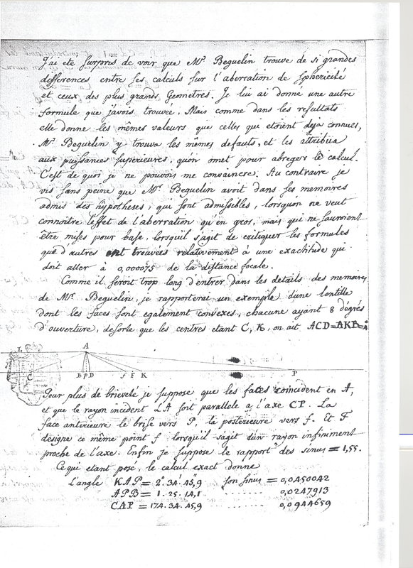 Lettre de Lambert Jean Henri à D'Alembert, 12 octobre 1773 Lettre de Lambert Jean Henri à D'Alembert, 12 octobre 1773