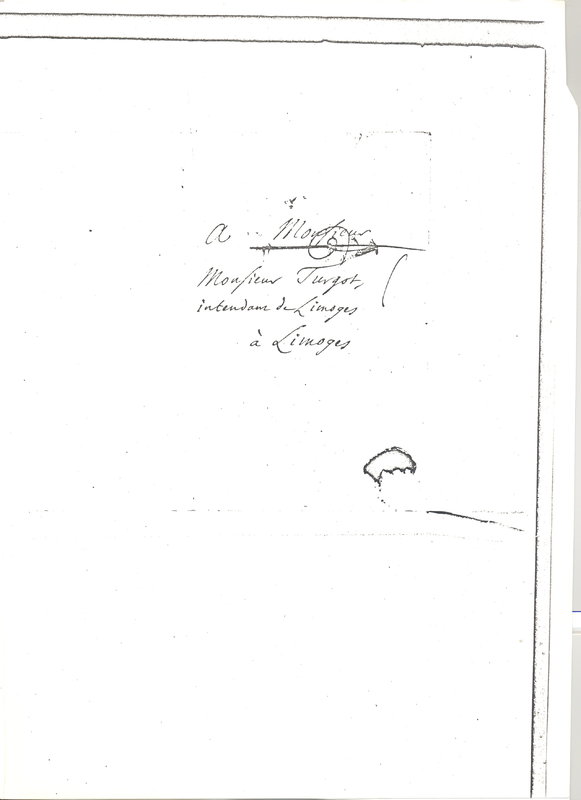 Lettre de D'Alembert à Turgot, 24 septembre 1772 Lettre de D'Alembert à Turgot, 24 septembre 1772