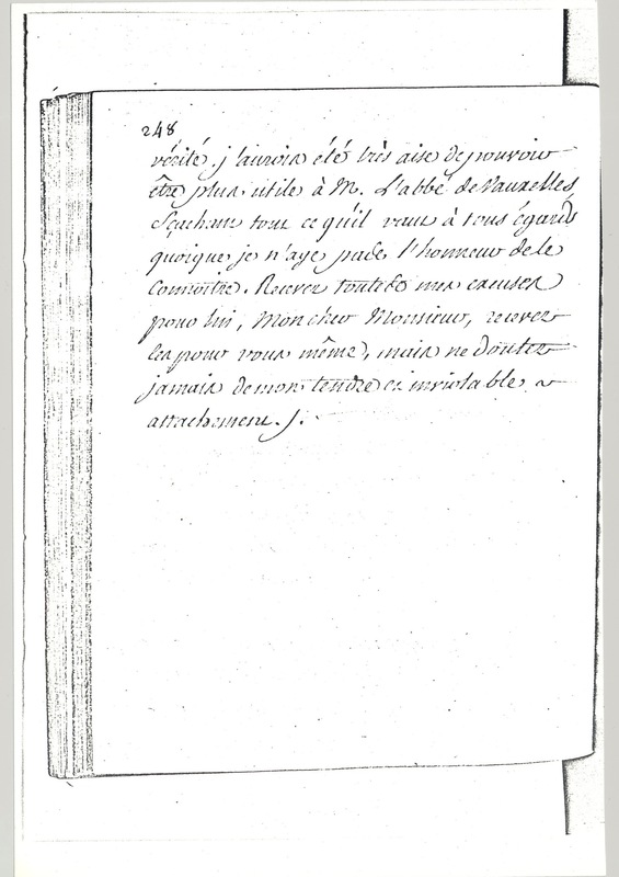 Lettre de Angiviller à D'Alembert, février 1766 Lettre de Angiviller à D'Alembert, février 1766