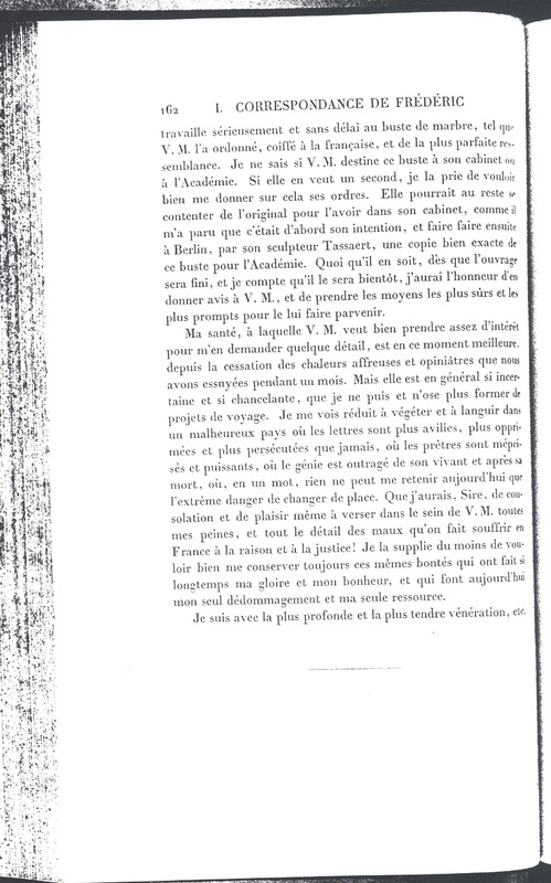 Lettre de D'Alembert à Frédéric II, 15 septembre 1780 Lettre de D'Alembert à Frédéric II, 15 septembre 1780