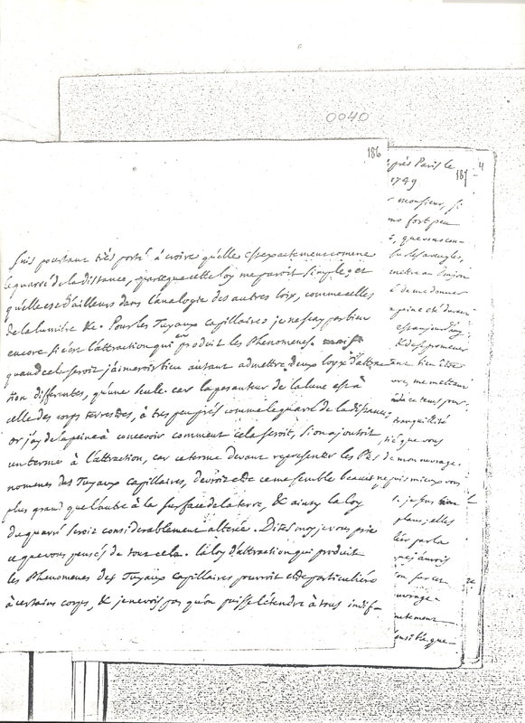 Lettre de D'Alembert à Cramer, 6 juillet 1749 Lettre de D'Alembert à Cramer, 6 juillet 1749