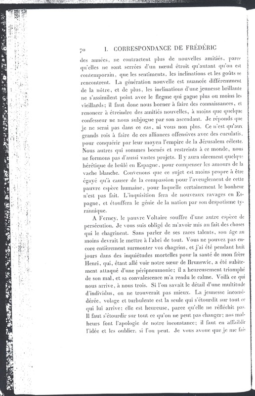 Lettre de Frédéric II à D'Alembert, 7 mars 1777 Lettre de Frédéric II à D'Alembert, 7 mars 1777