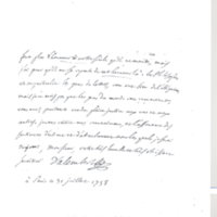 Lettre de D'Alembert à Helvétius, 31 juillet 1758