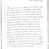 Lettre de D'Alembert à Hume David, 10 novembre 1766