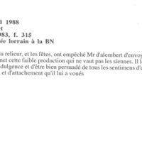 Lettre de D'Alembert à Falconet, 7 avril 1782