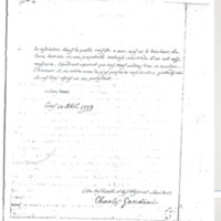 Lettre de Gandini à D'Alembert, 10 décembre 1778