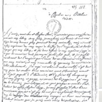 Lettre de Lagrange à D'Alembert, 1er octobre 1774