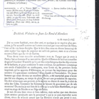 Lettre de Voltaire à D'Alembert, 15 mars 1769