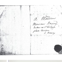 Lettre de D'Alembert à Bexon, 17 septembre 1774