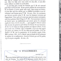 Lettre de D'Alembert à Frédéric II, 12 avril 1775
