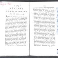 Lettre de D'Alembert à Tressan, juillet 1771