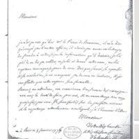 Lettre de D'Alembert à Massieu, 5 janvier 1776