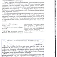 Lettre de Voltaire à D'Alembert, 5 février 1765