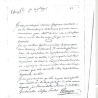 Lettre de Estampes à D'Alembert, 11 septembre 1776