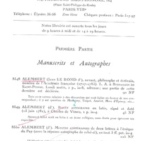 Lettre de Lespinasse dictant à D'Alembert à Bernardin de Saint Pierre, 5 septembre 1774