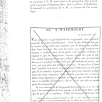 Lettre de D'Alembert à Frédéric II, 13 décembre 1782