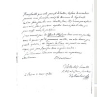 Lettre de D'Alembert à Grosley, 2 mars 1782