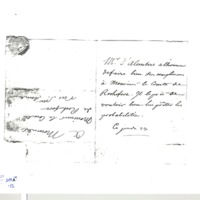 Lettre de D'Alembert à Rochefort d'Ally Jacques, 23 juillet 1772