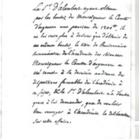 Lettre de D'Alembert à Argenson Marc Pierre, 15 mars 1756