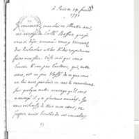 Lettre de D'Alembert à Lagrange, 14 février 1771