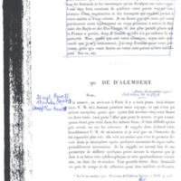 Lettre de D'Alembert à Frédéric II, 26 novembre 1770